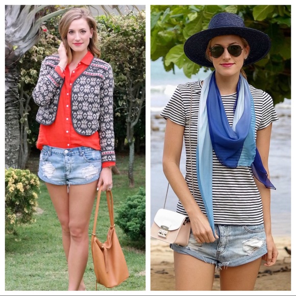 VOLCOM Cuffed Boyfriend Denim Jean Stoned Shorts 1 - Picture 2 of 15